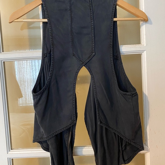Free people draped vest with zipper xs - Picture 2 of 5